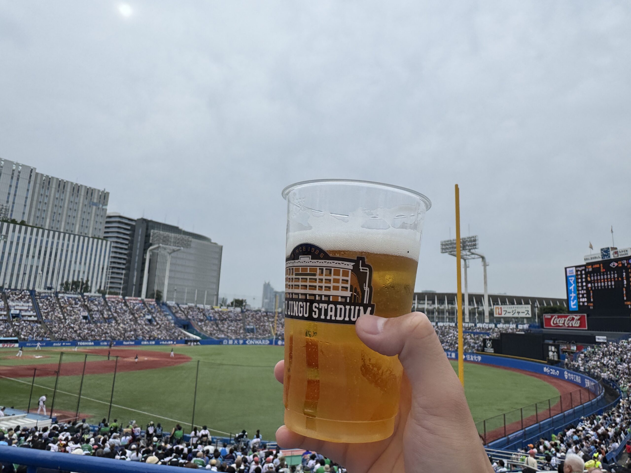 2ヶ月振りに神宮球場に行きましたが久しぶりに楽しめました！